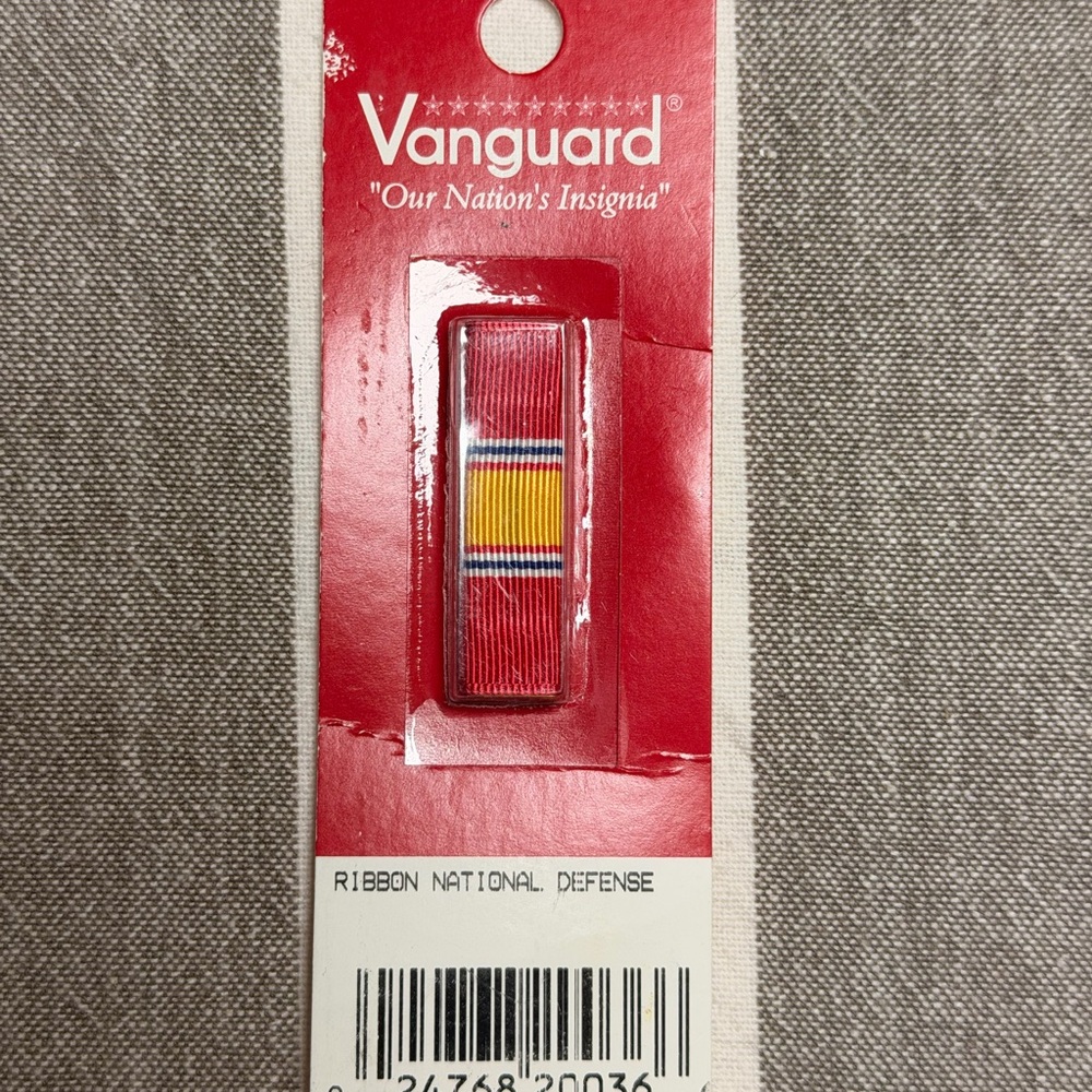 Vanguard National Defense Ribbon Army Military Patch Costume Halloween New
